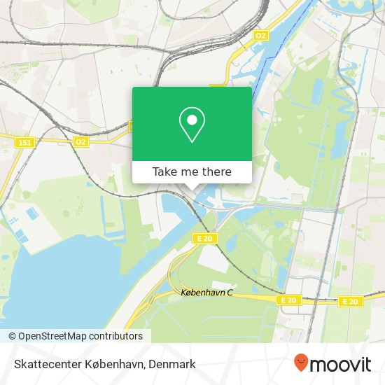 Skattecenter København map