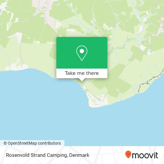 Rosenvold Strand Camping map