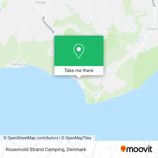 Rosenvold Strand Camping map