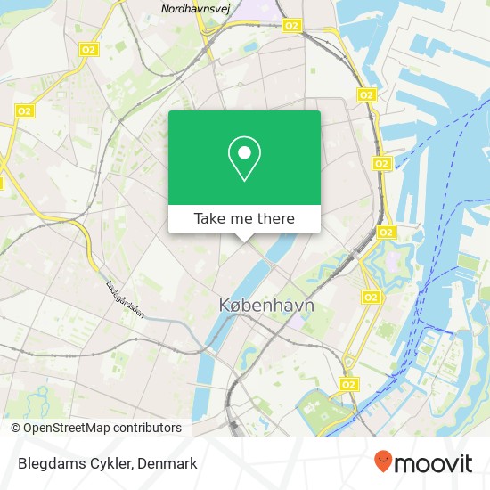 Blegdams Cykler map