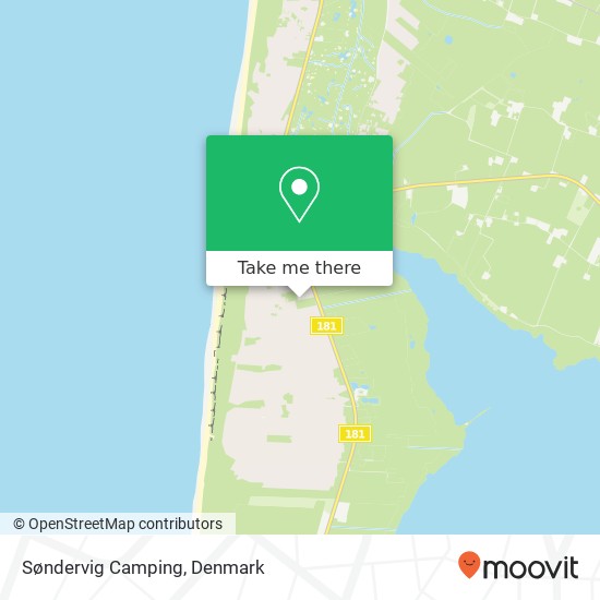 Søndervig Camping map