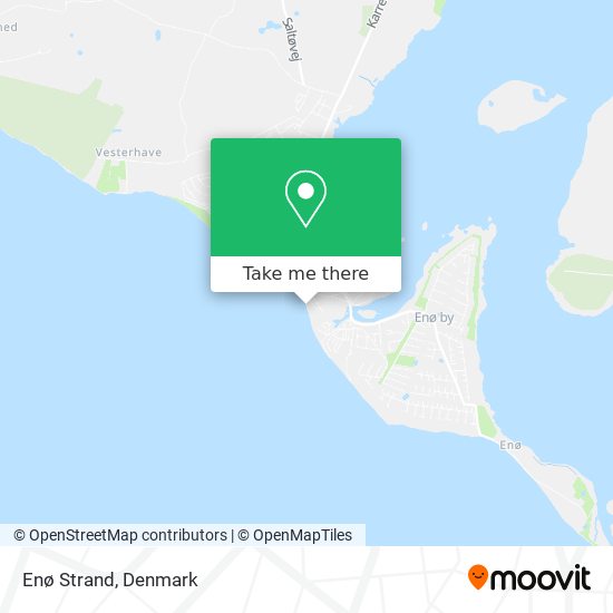 Enø Strand map