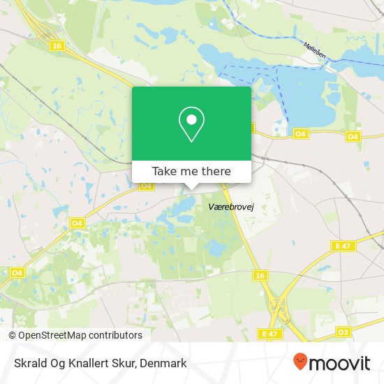 Skrald Og Knallert Skur map