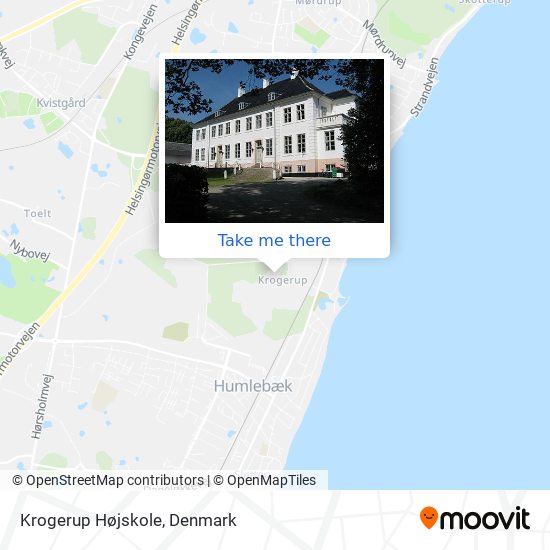 Krogerup Højskole map