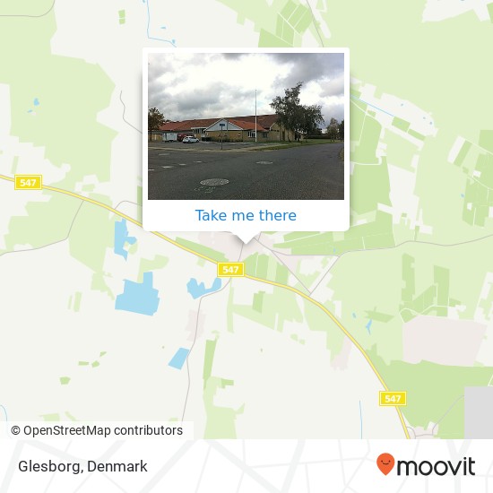 Glesborg map