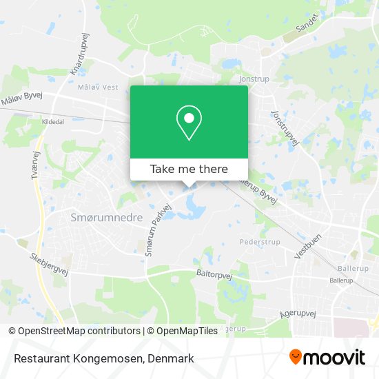 Restaurant Kongemosen map