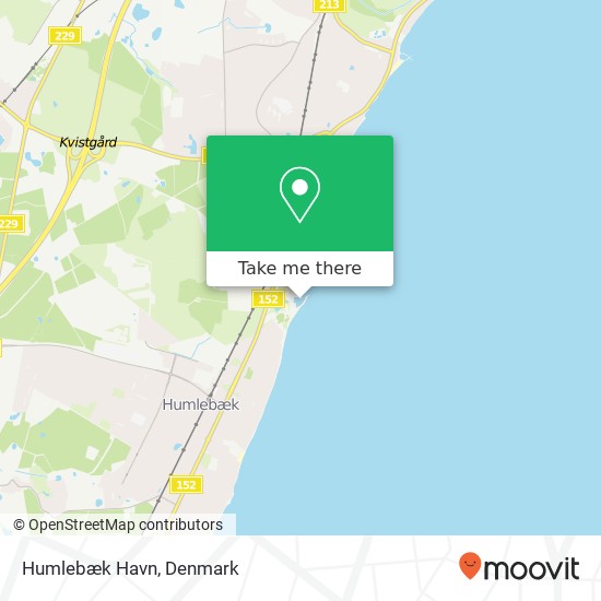 Humlebæk Havn map