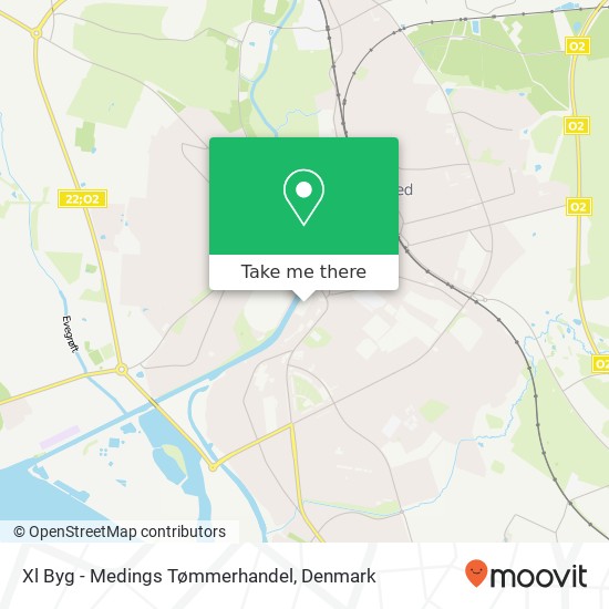 Xl Byg - Medings Tømmerhandel map