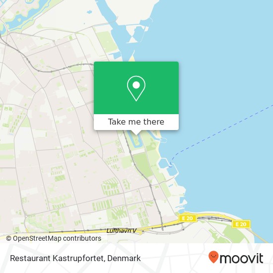 Restaurant Kastrupfortet map