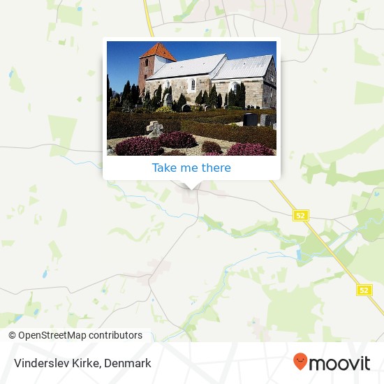 Vinderslev Kirke map
