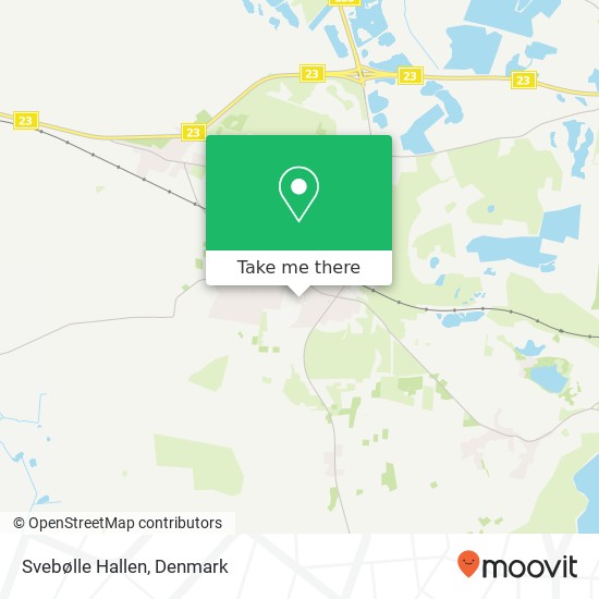 Svebølle Hallen map