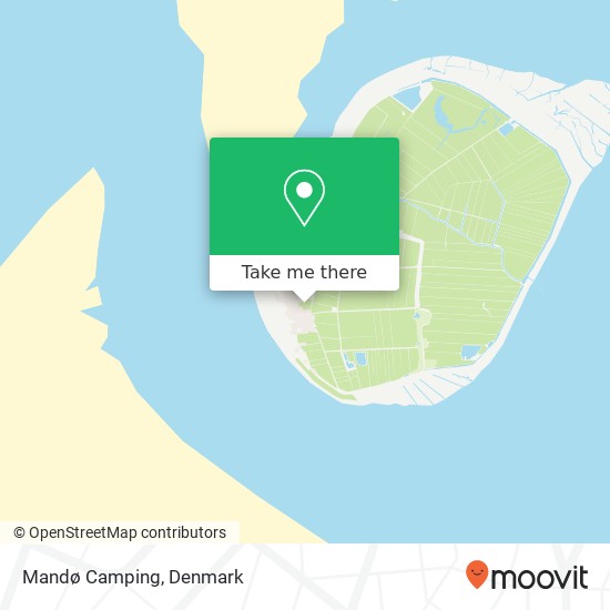 Mandø Camping map
