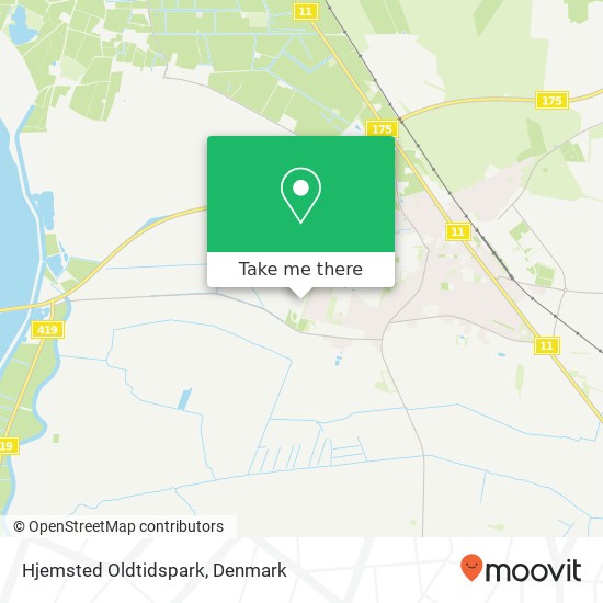 Hjemsted Oldtidspark map