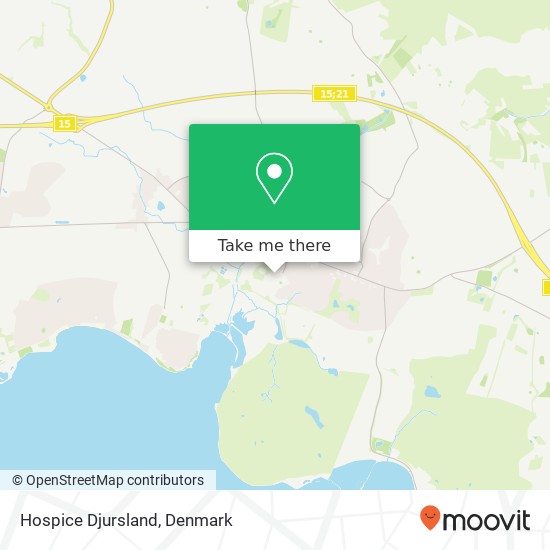 Hospice Djursland map