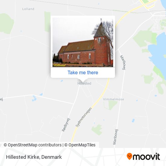 Hillested Kirke map
