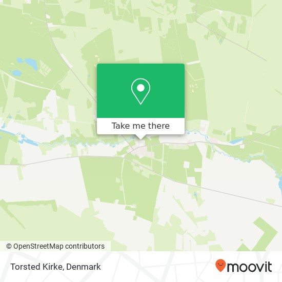 Torsted Kirke map