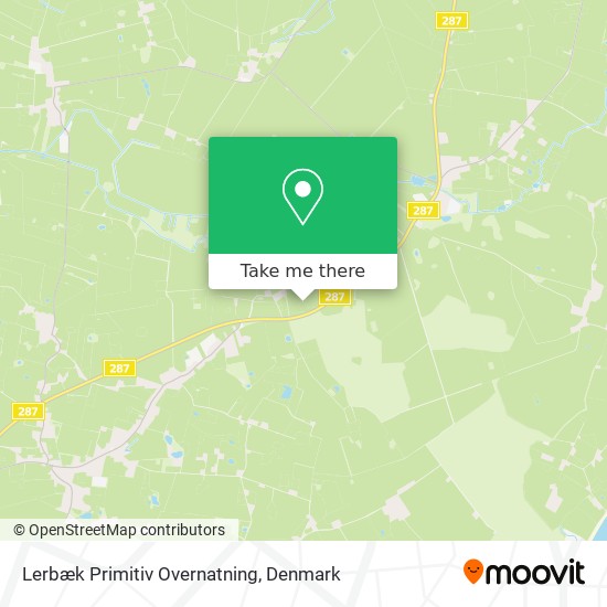Lerbæk Primitiv Overnatning map