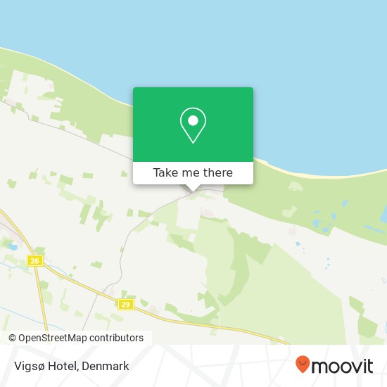 Vigsø Hotel map