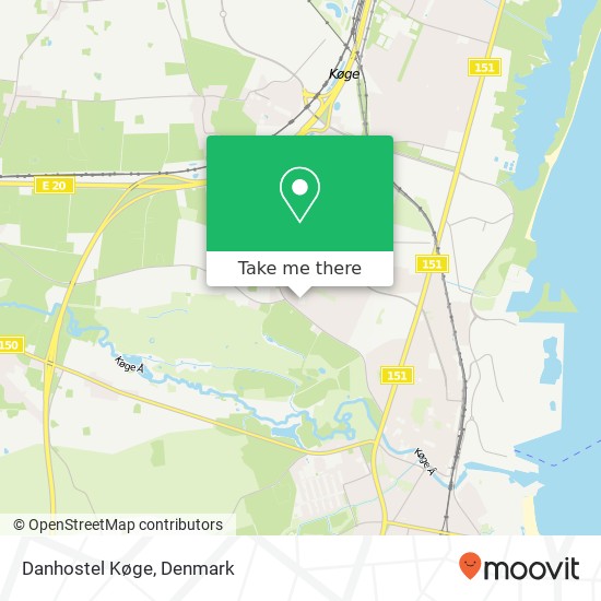 Danhostel Køge map