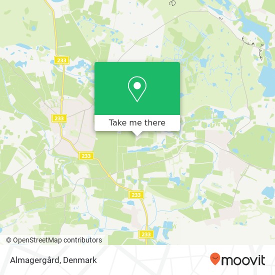 Almagergård map