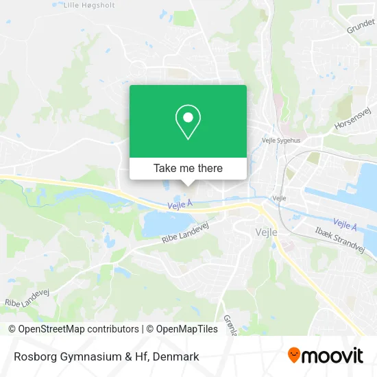 Rosborg Gymnasium & Hf map