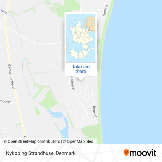 Nykøbing Strandhuse map