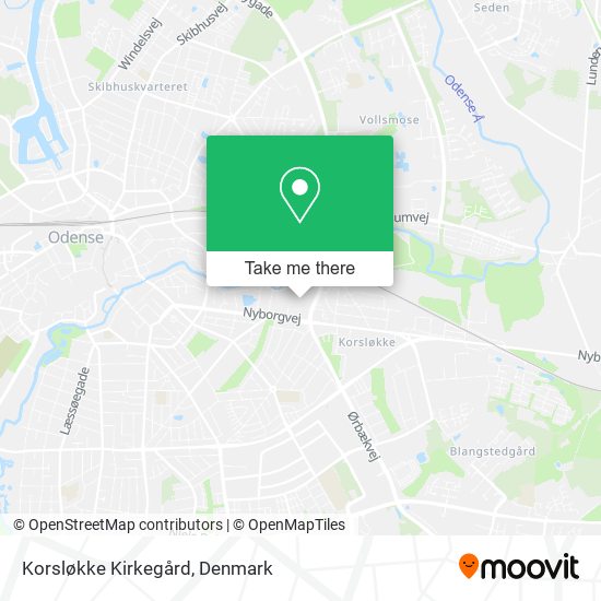 Korsløkke Kirkegård map