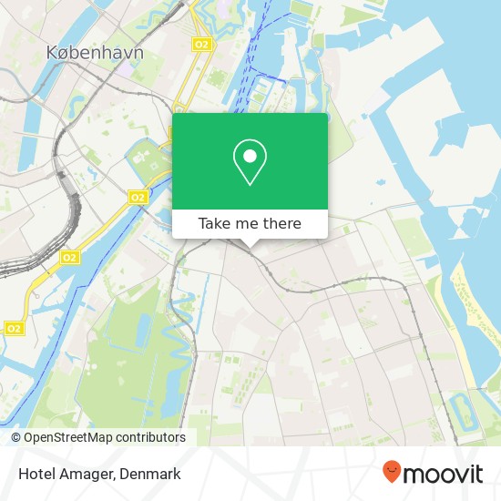 Hotel Amager map