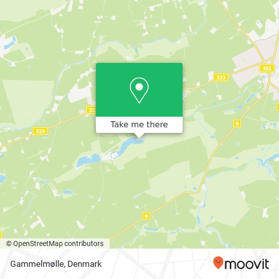 Gammelmølle map