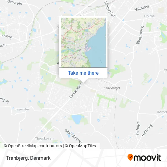 Tranbjerg map