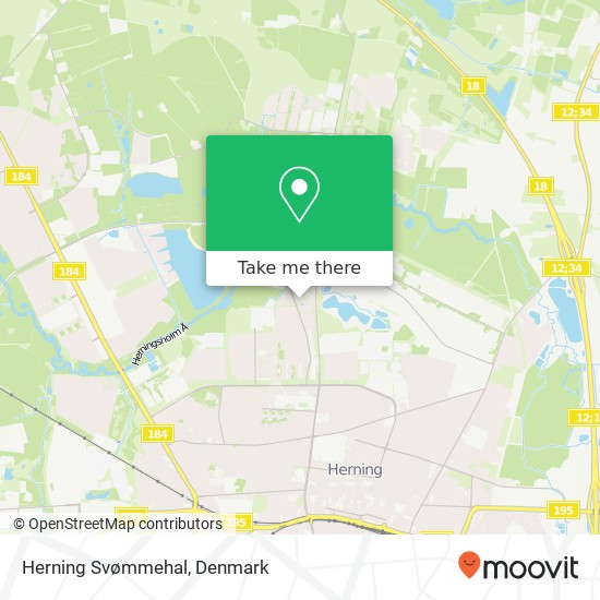 Herning Svømmehal map