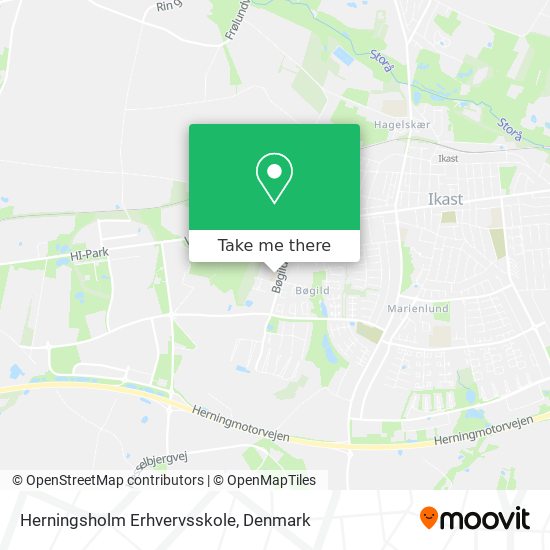 Herningsholm Erhvervsskole map