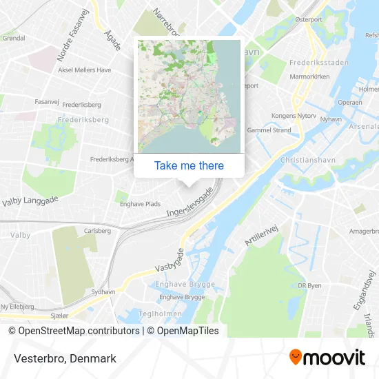 Vesterbro map