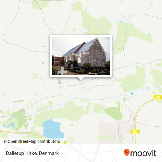 Dallerup Kirke map