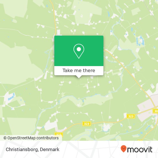 Christiansborg map