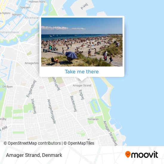 Amager Strand map