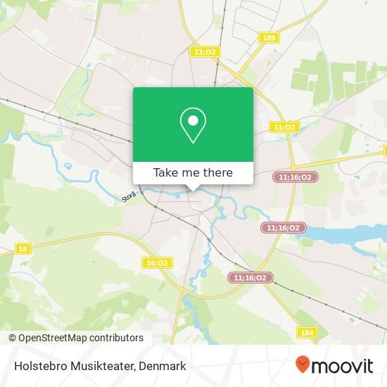 Holstebro Musikteater map