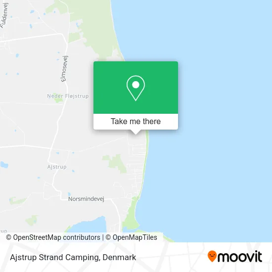 Ajstrup Strand Camping map