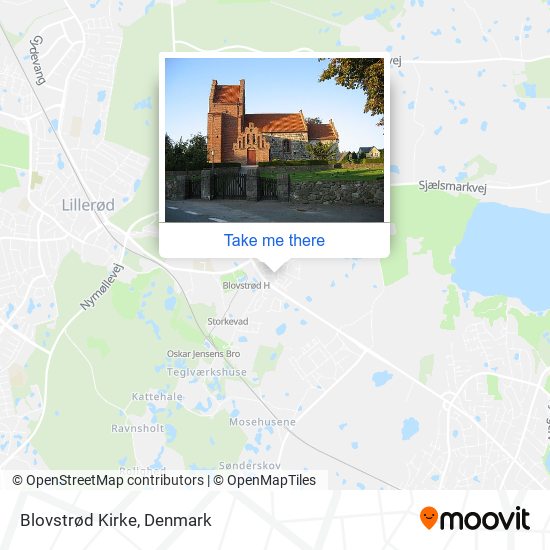 Blovstrød Kirke map