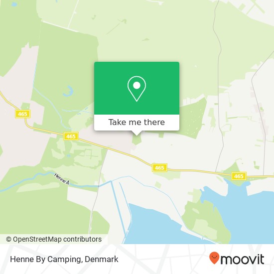 Henne By Camping map