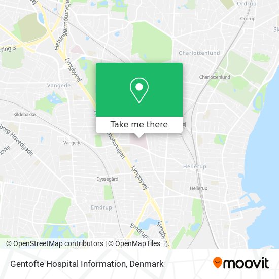 Gentofte Hospital Information map