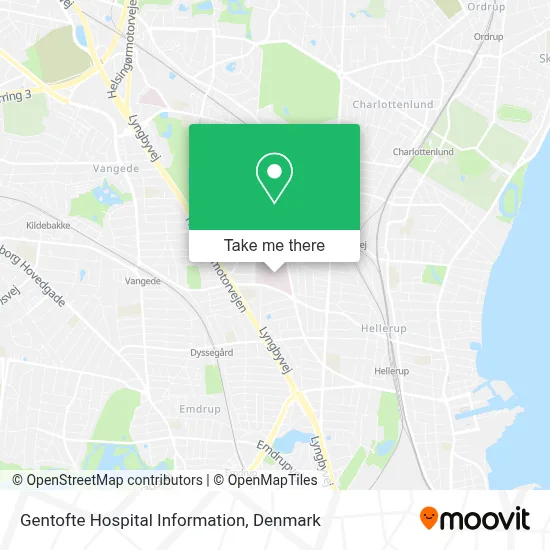 Gentofte Hospital Information map