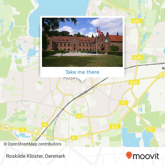 Roskilde Kloster map