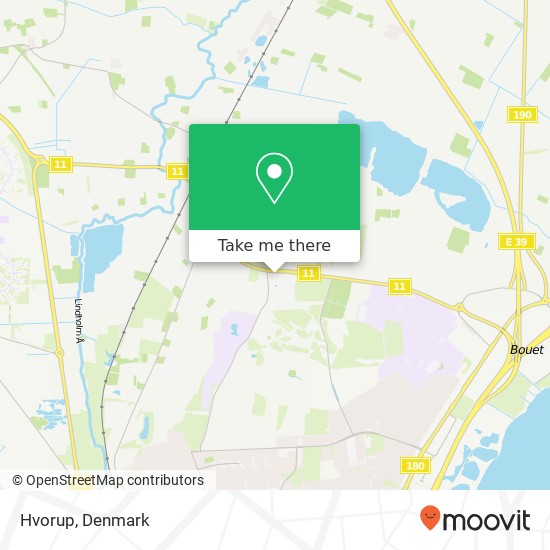 Hvorup map