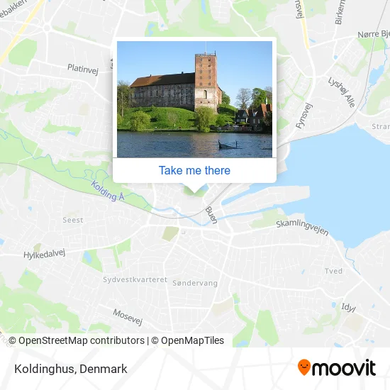Koldinghus map