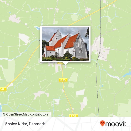 Ønslev Kirke map