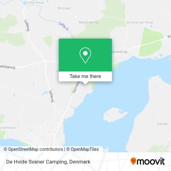De Hvide Svaner Camping map