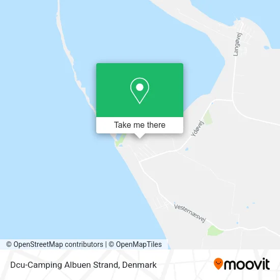 Dcu-Camping Albuen Strand map