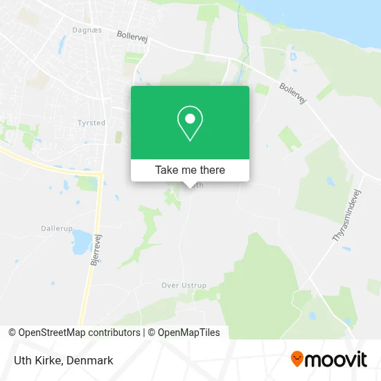 Uth Kirke map