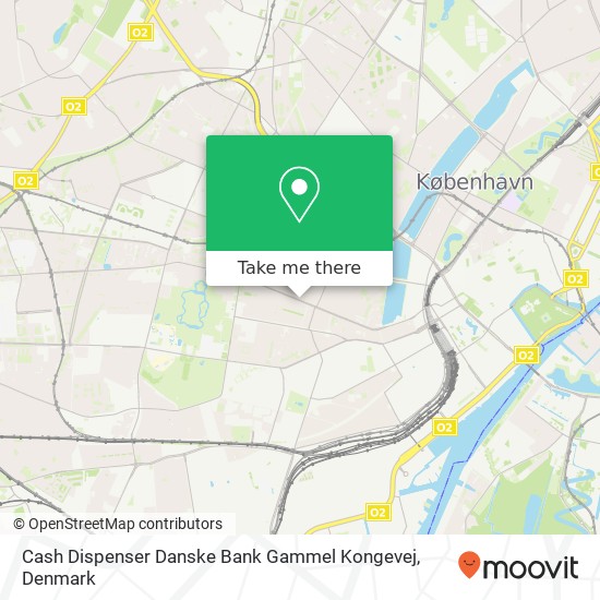 Cash Dispenser Danske Bank Gammel Kongevej map